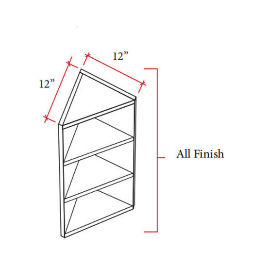Picture of Wall End Shelf Cabinet